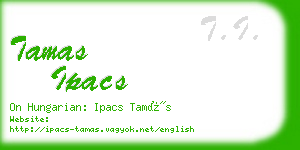 tamas ipacs business card